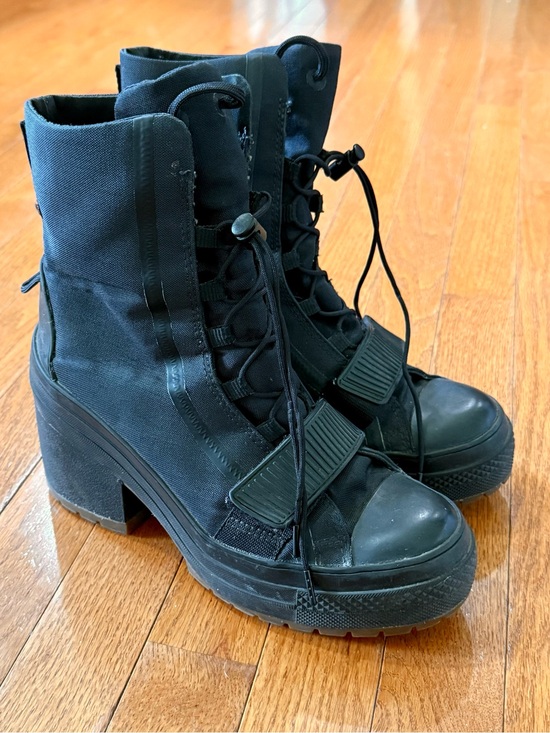 Converse Shoes - Converse Chuck Taylor All Star Womens 8 GR82 Extra High Platform Boots Goth
